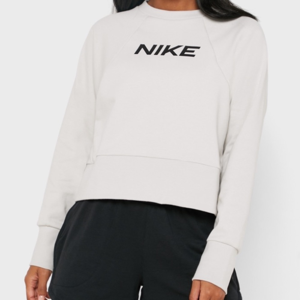 New Nike Dri - Fit Women Size XL Cropped Training Sweatshirt DB4624-072